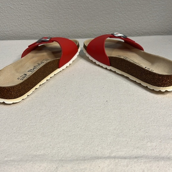 Betula by Birkenstock Red Slide Sandals Size 37 - Picture 6 of 10